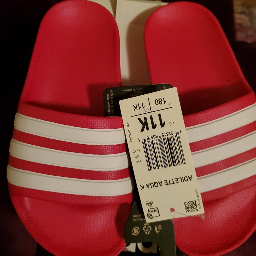 adidas Adilette Slide Sandals Kids Girls  Sandals
